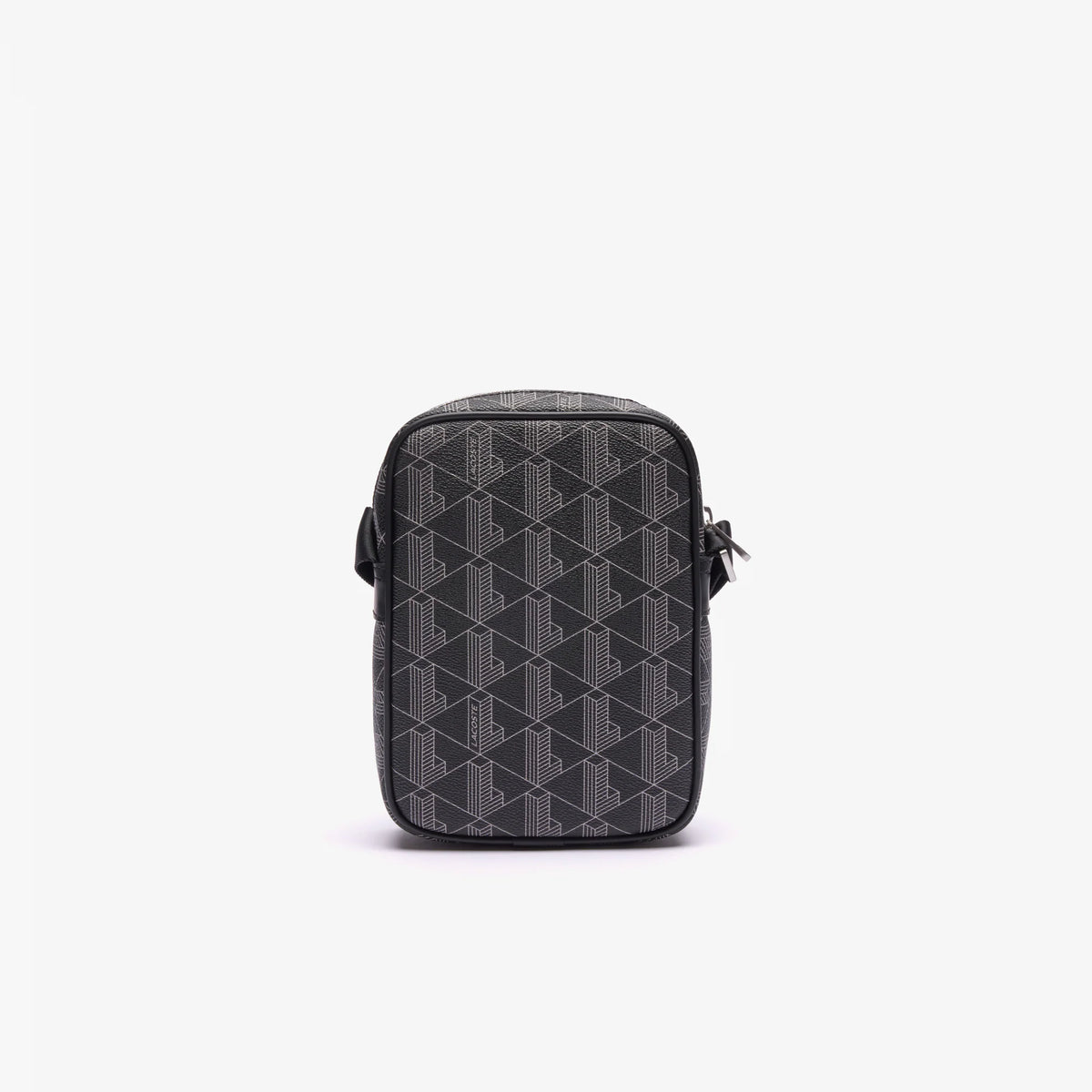 Sacoche verticale The Blend avec monogramme noir gris