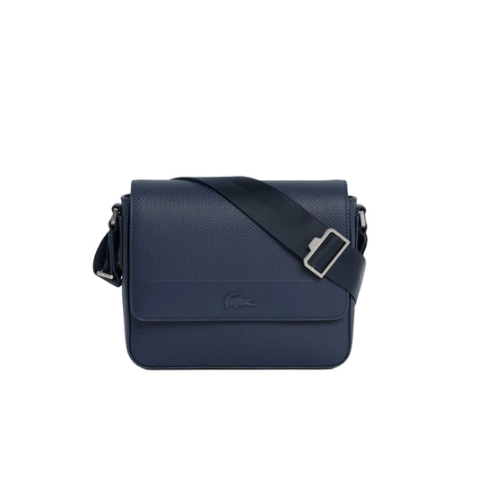 Sac messenger Chantaco en cuir - Marine