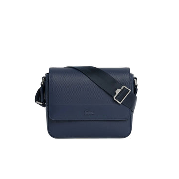 Sac messenger Chantaco en cuir - Marine