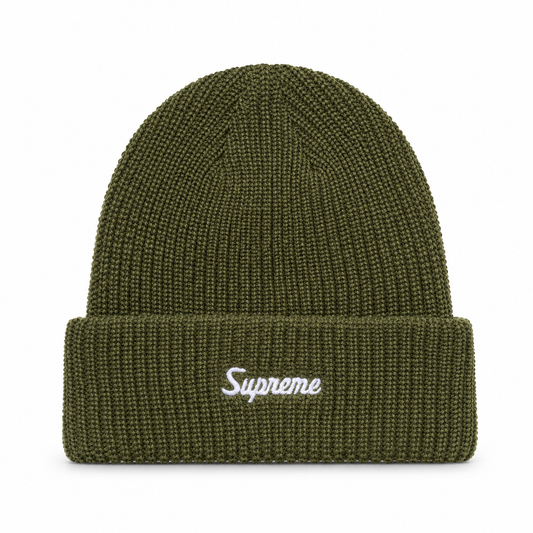 Supreme Loose Gauge Beanie - Olive