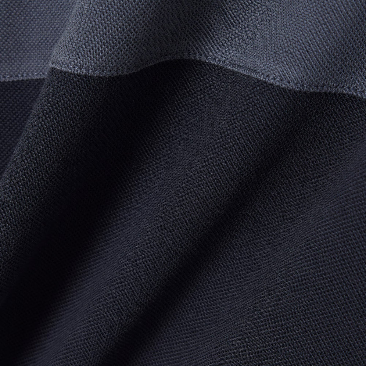 Regular Fit Colour-Block Piqué Polo Shirt - Black / Charcoal