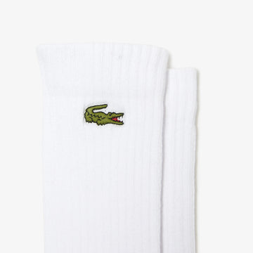 Lot de 3 paires de chaussettes hautes Lacoste Sport - Blanc