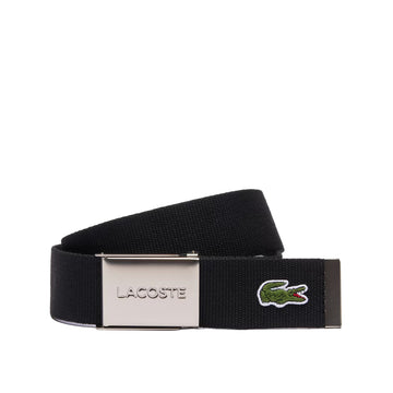 Ceinture homme en sangle avec boucle gravée Édition Made in France - Black