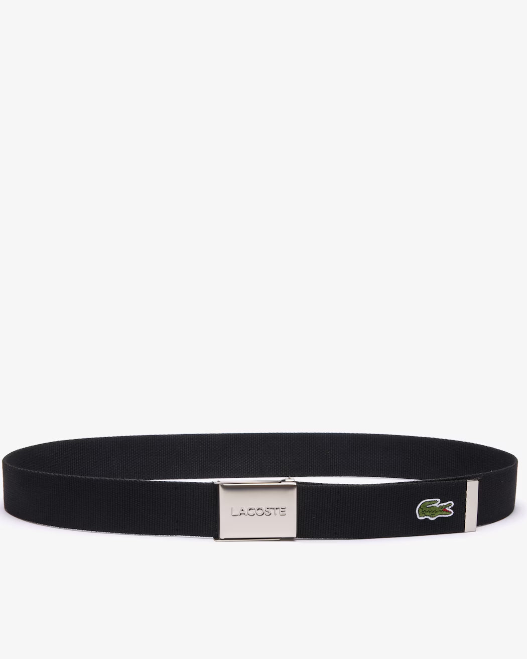 Ceinture homme en sangle avec boucle gravée Édition Made in France - Black