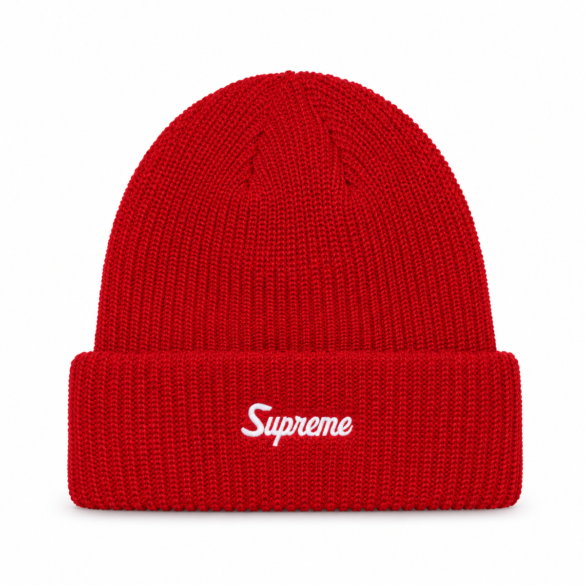 Supreme Loose Gauge Beanie -Red