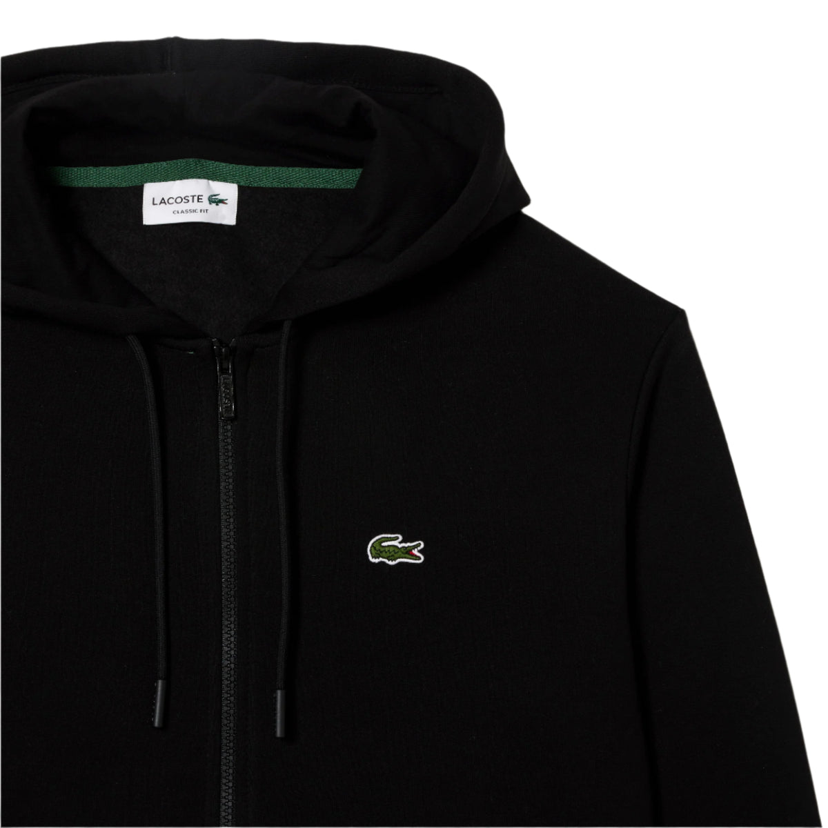 Men's Zip-Up Fleece Hoodie - Black