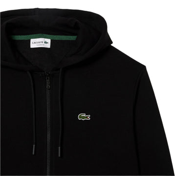 Men's Zip-Up Fleece Hoodie - Black