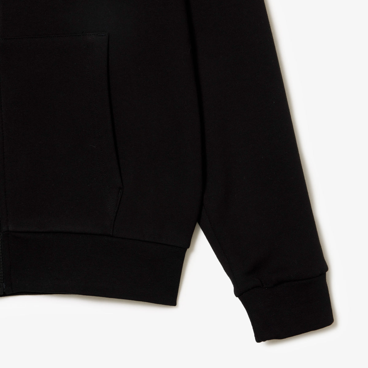 Men's Zip-Up Fleece Hoodie - Black