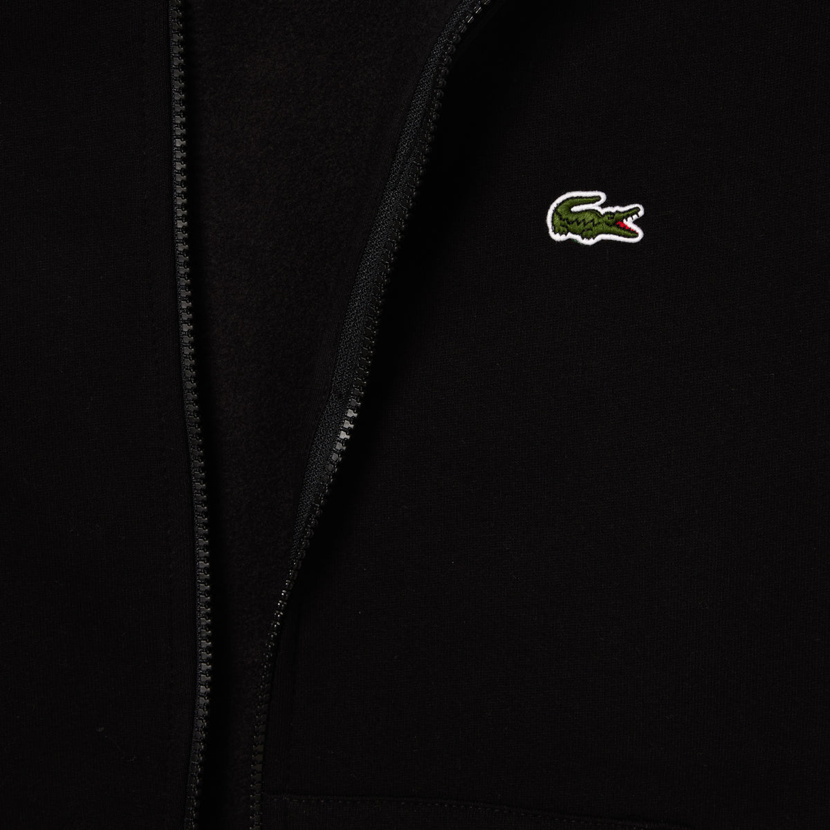 Men's Zip-Up Fleece Hoodie - Black