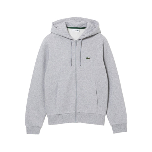 Men's Zip-Up Fleece Hoodie - Grey