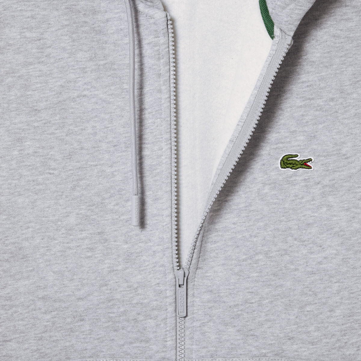 Men's Zip-Up Fleece Hoodie - Grey