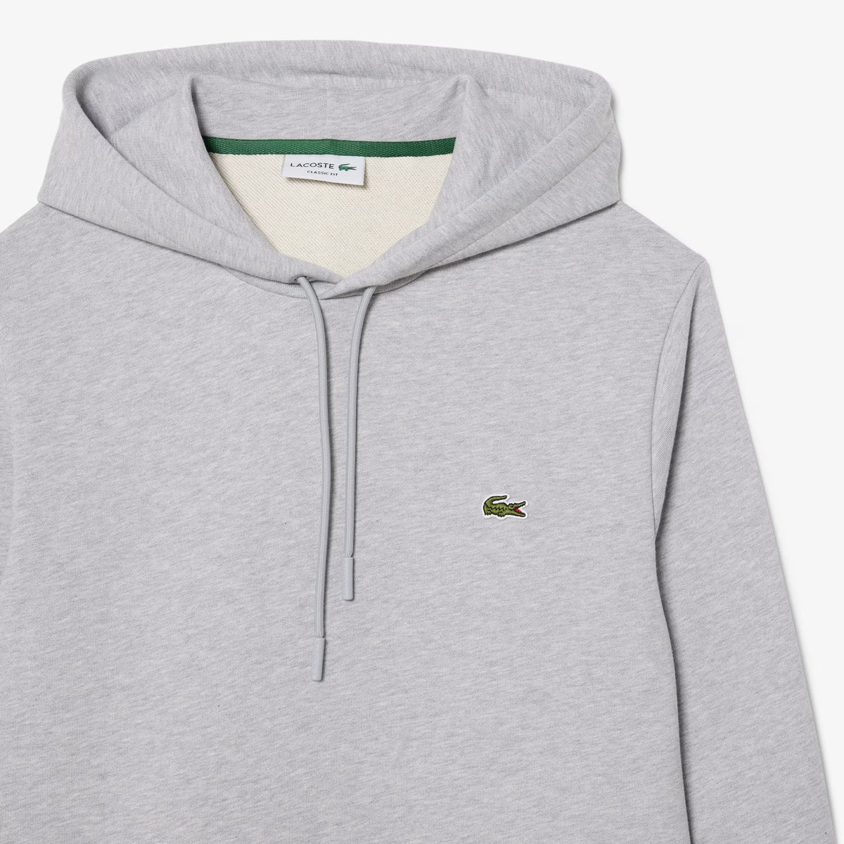 Men's Cotton Fleece Hoodie - Grey Chine