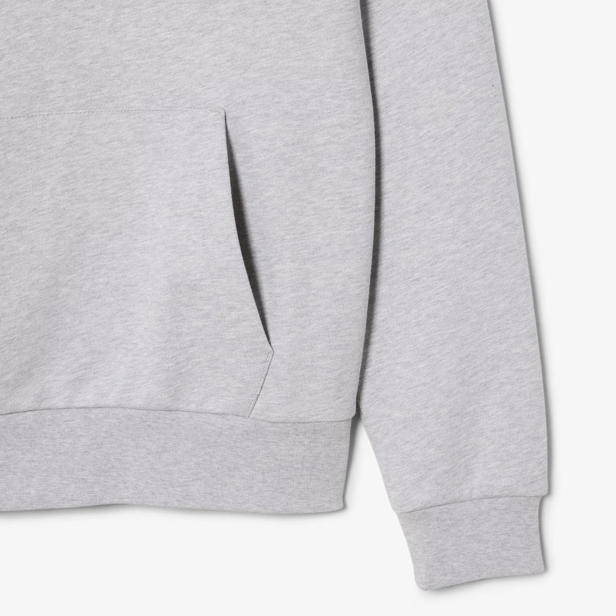 Men's Cotton Fleece Hoodie - Grey Chine