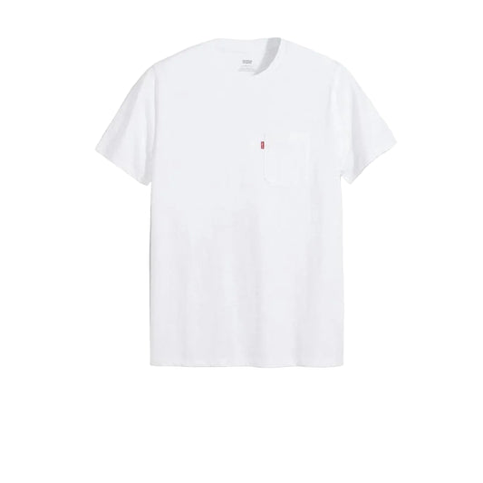 ss classic pocket tee white + slub jerse - White