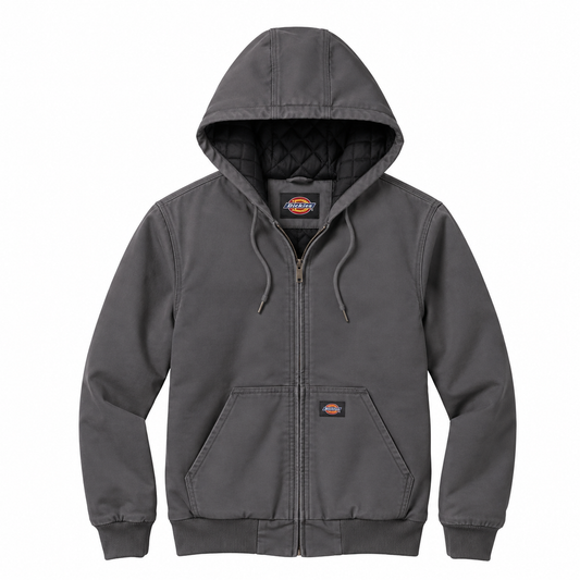 Blouson aviateur à capuche - Gris charcoal