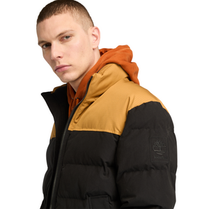 Durable Water repellent puffer jacket - Wheat Boot/Black