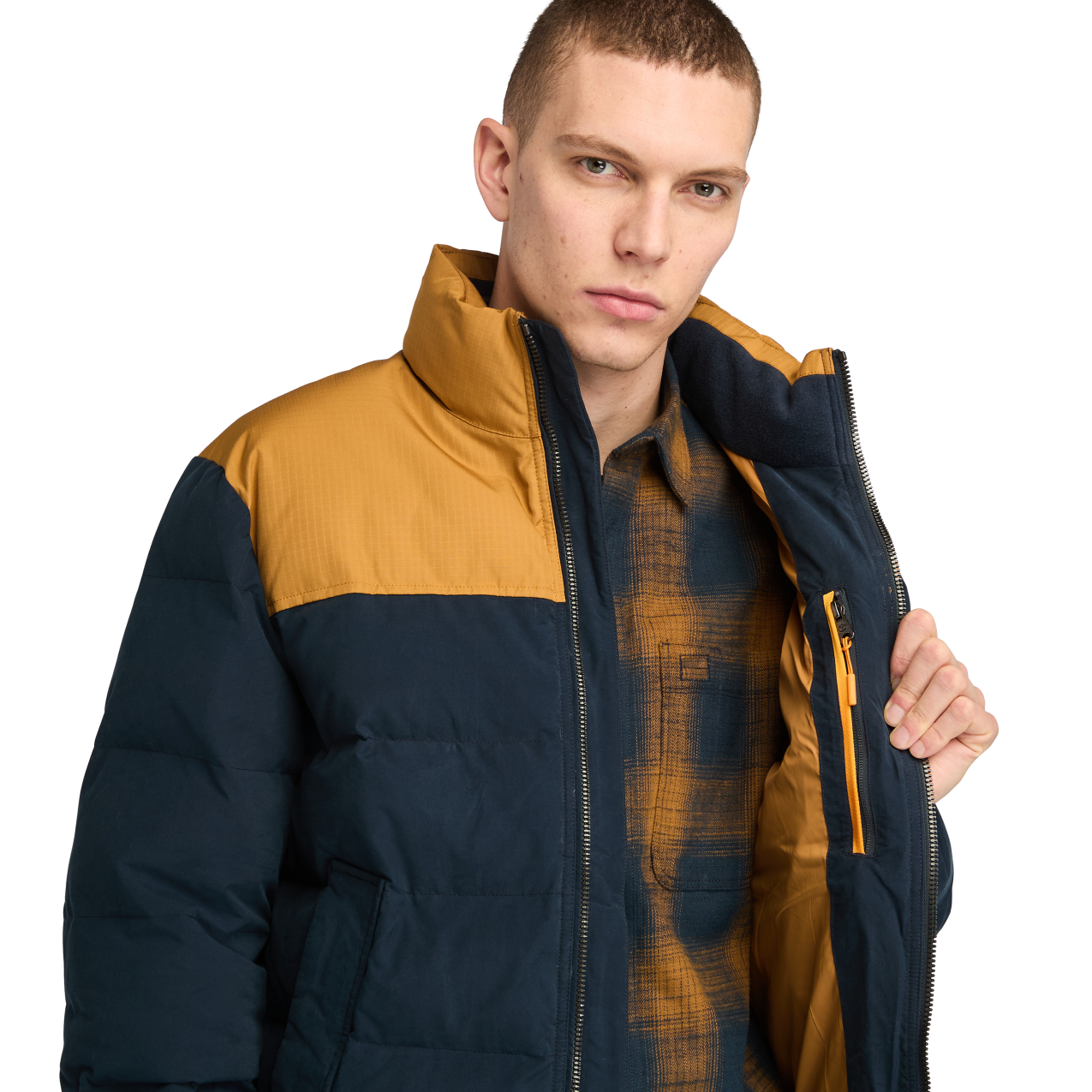 Men's Mount Welch Puffer Jacket - Wheat Boot/Dark Sapphire