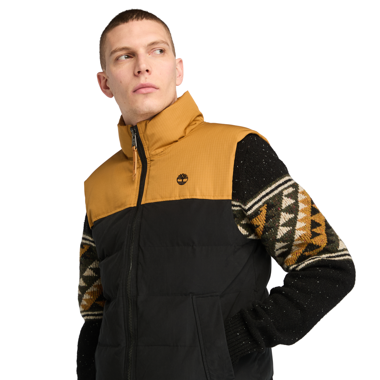 Timberland Puffer Vest - Wheat/Black