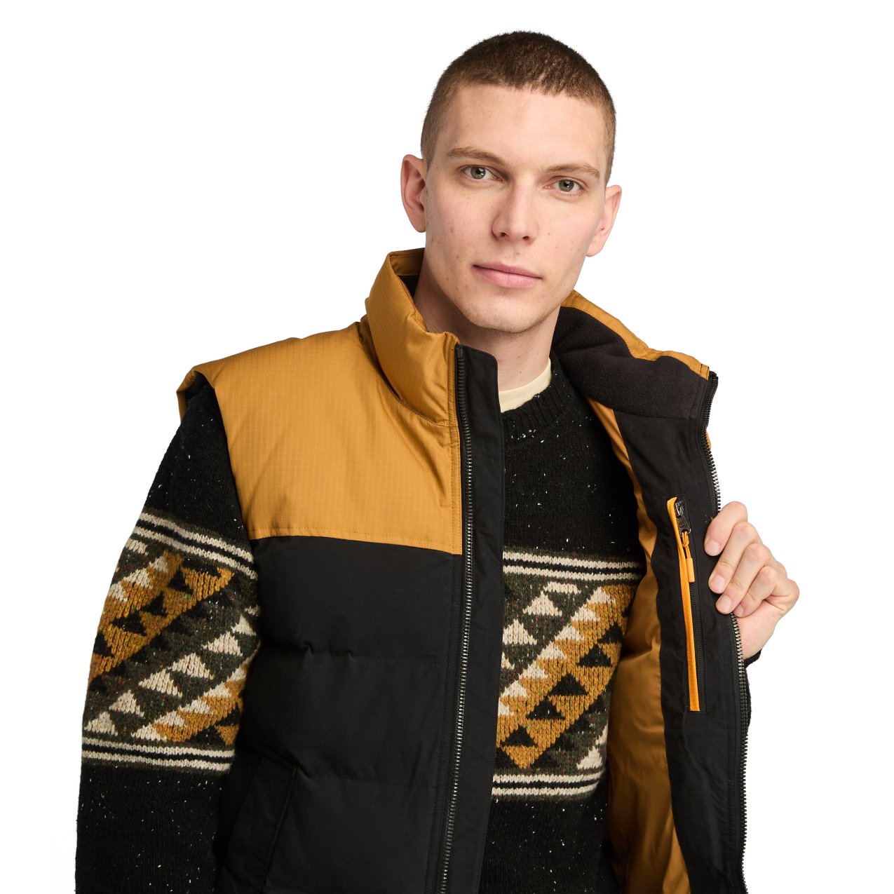 Timberland Puffer Vest - Wheat/Black