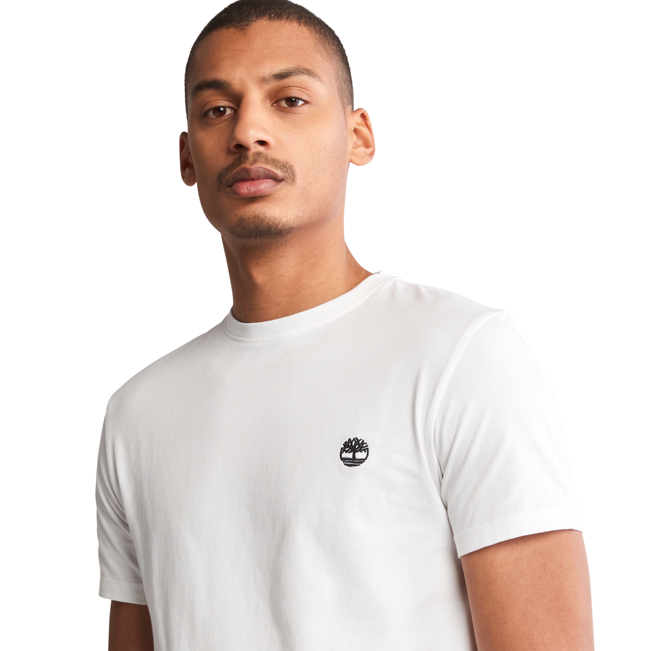 T-Shirt Dunstan River Left Chest Logo Tee - White