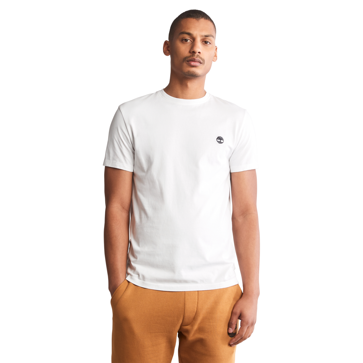 T-Shirt Dunstan River Left Chest Logo Tee - White