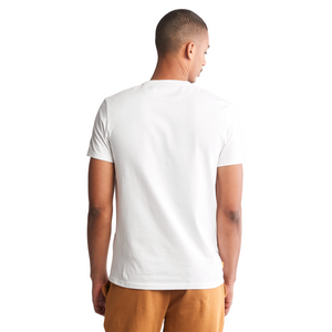 T-Shirt Dunstan River Left Chest Logo Tee - White