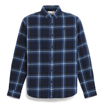 Chemise à carreaux en flanelle mi-épaisse pour hommes