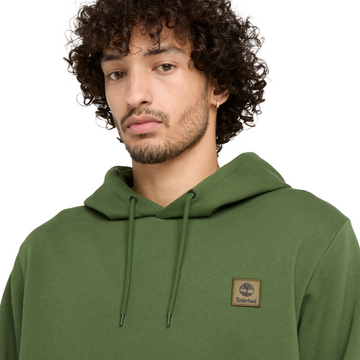 WOVEN BADGE HOOD - Forest