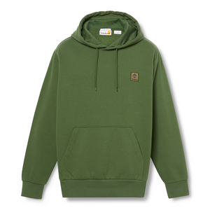 WOVEN BADGE HOOD - Forest