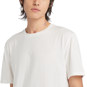 T-Shirt Dunstan River Left Chest Logo Tee - White/White