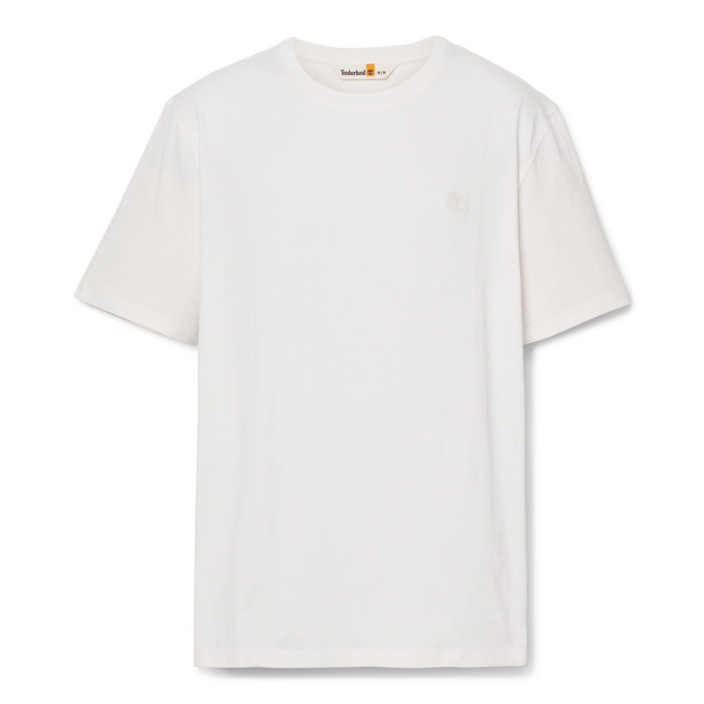 T-Shirt Dunstan River Left Chest Logo Tee - White/White