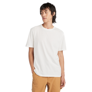 T-Shirt Dunstan River Left Chest Logo Tee - White/White