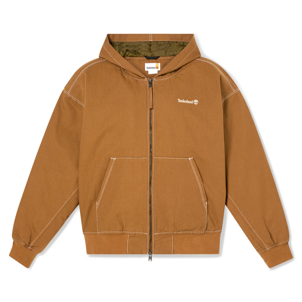 Timberland Duck Canvas Hooded Jacket - Dark Wheat