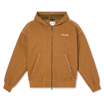Timberland Duck Canvas Hooded Jacket - Dark Wheat