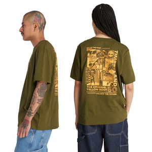 SS BACK HISTORY COMIC GRAPHIC TEE - DARK OLIVE
