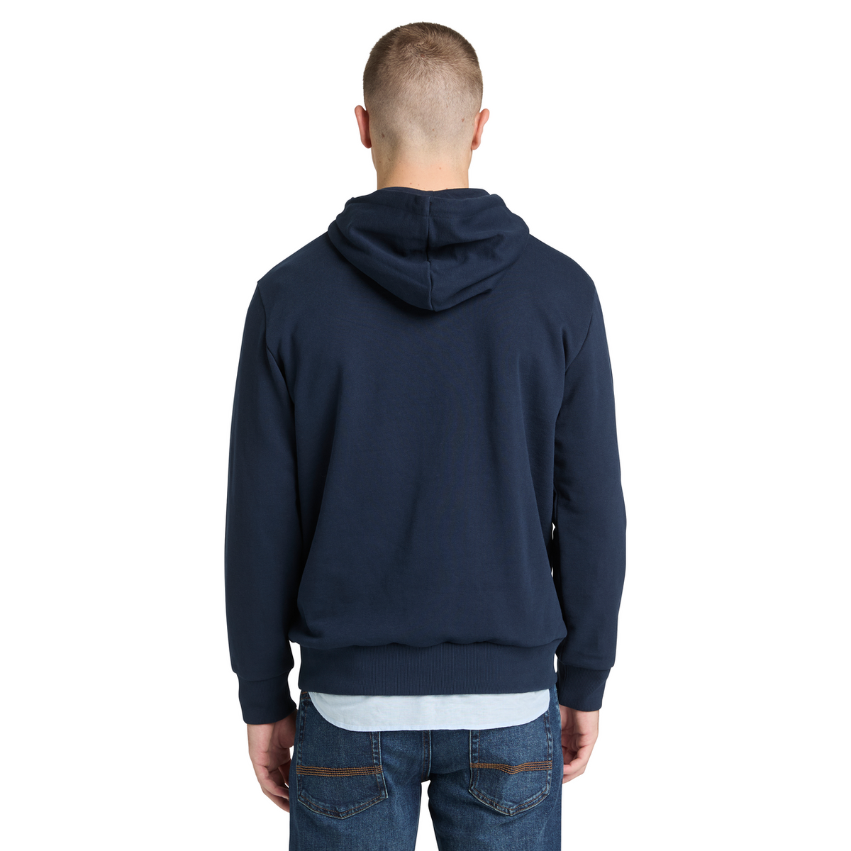 NORTHWOOD TREE LOGO PATCH LOOPBACK HOODIE - DARK SAPPHIRE