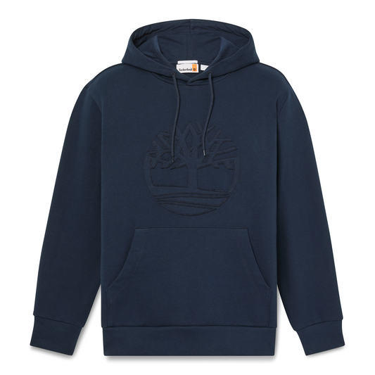 NORTHWOOD TREE LOGO PATCH LOOPBACK HOODIE - DARK SAPPHIRE