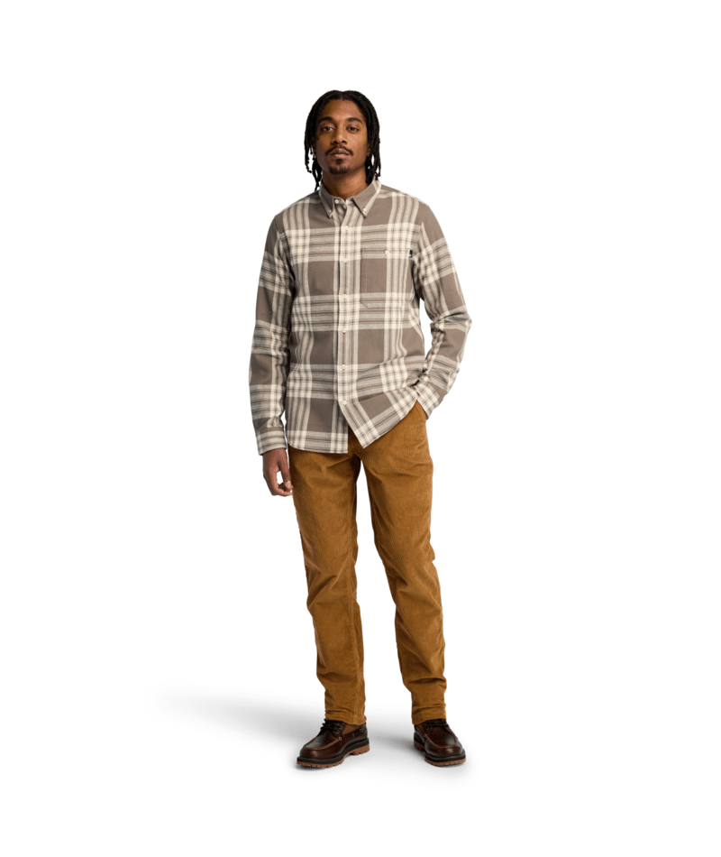 Midweight Flannel Check Shirt - Chocolate Chip