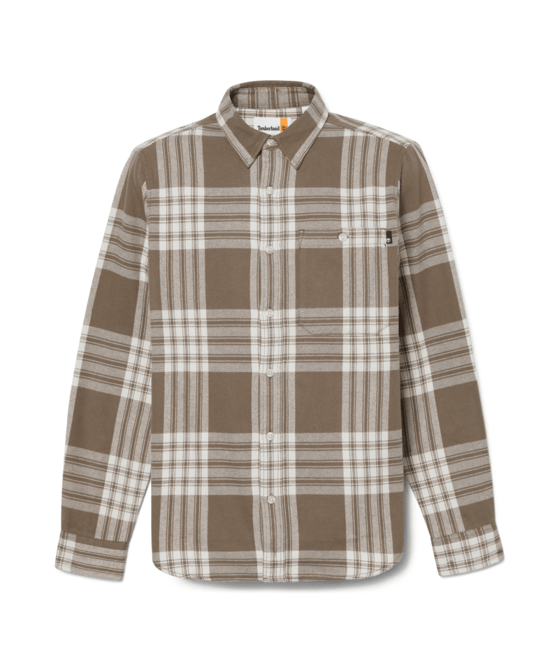 Midweight Flannel Check Shirt - Chocolate Chip