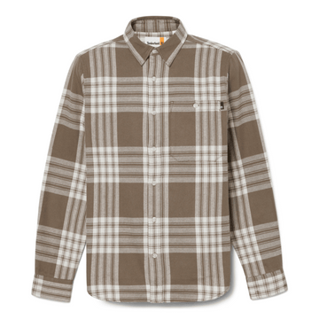 Midweight Flannel Check Shirt - Chocolate Chip