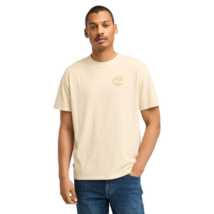 Merrymack River Garment Dye Back Graphic T-Shirt - Angora