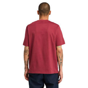 Tonal Embroidered Logo Tee -Cordovan