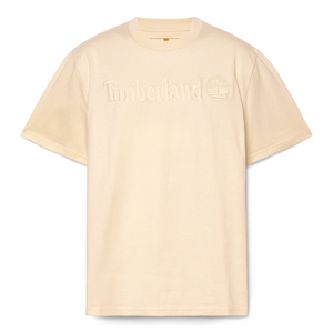 Tonal Embroidered Logo Tee -Angora