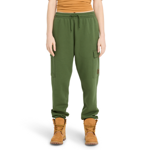 WOVEN BADGE CARGO SWEATPANT - Forest