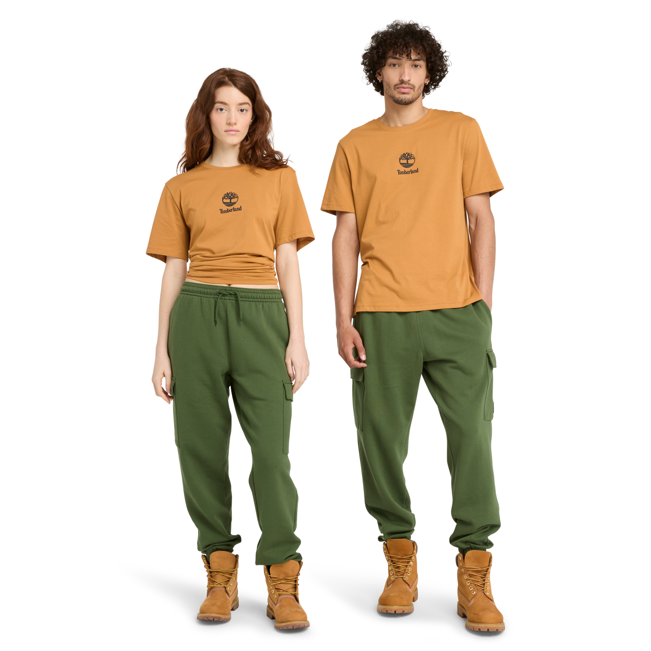 WOVEN BADGE CARGO SWEATPANT - Forest