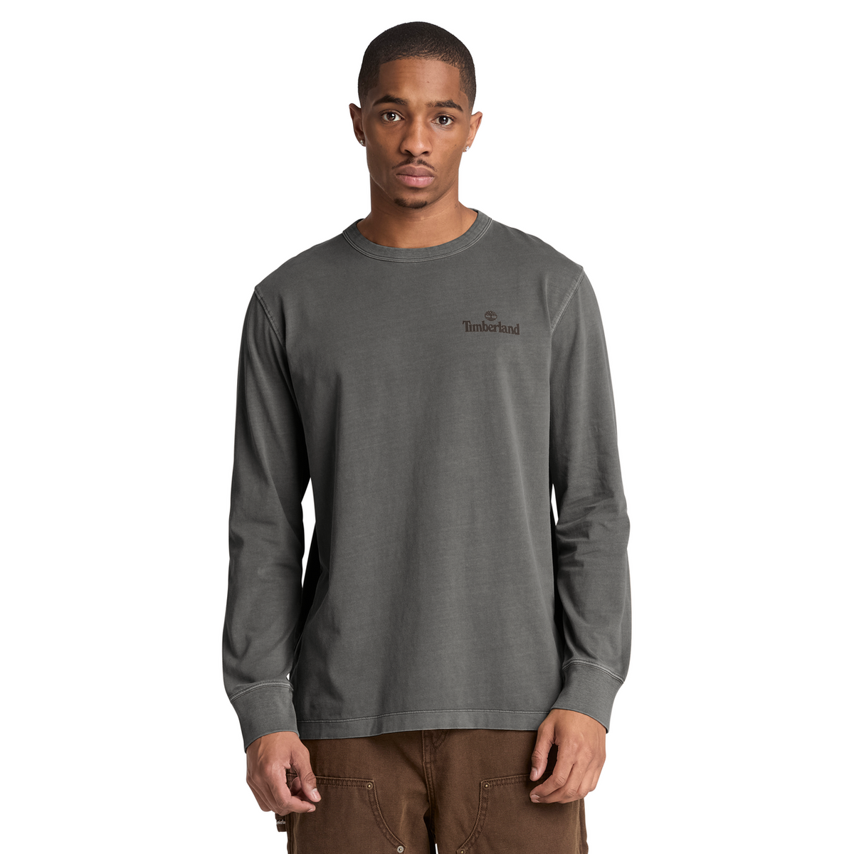 T-shirt à manches longues SOUTH CABOT avec motif - Noir délavé