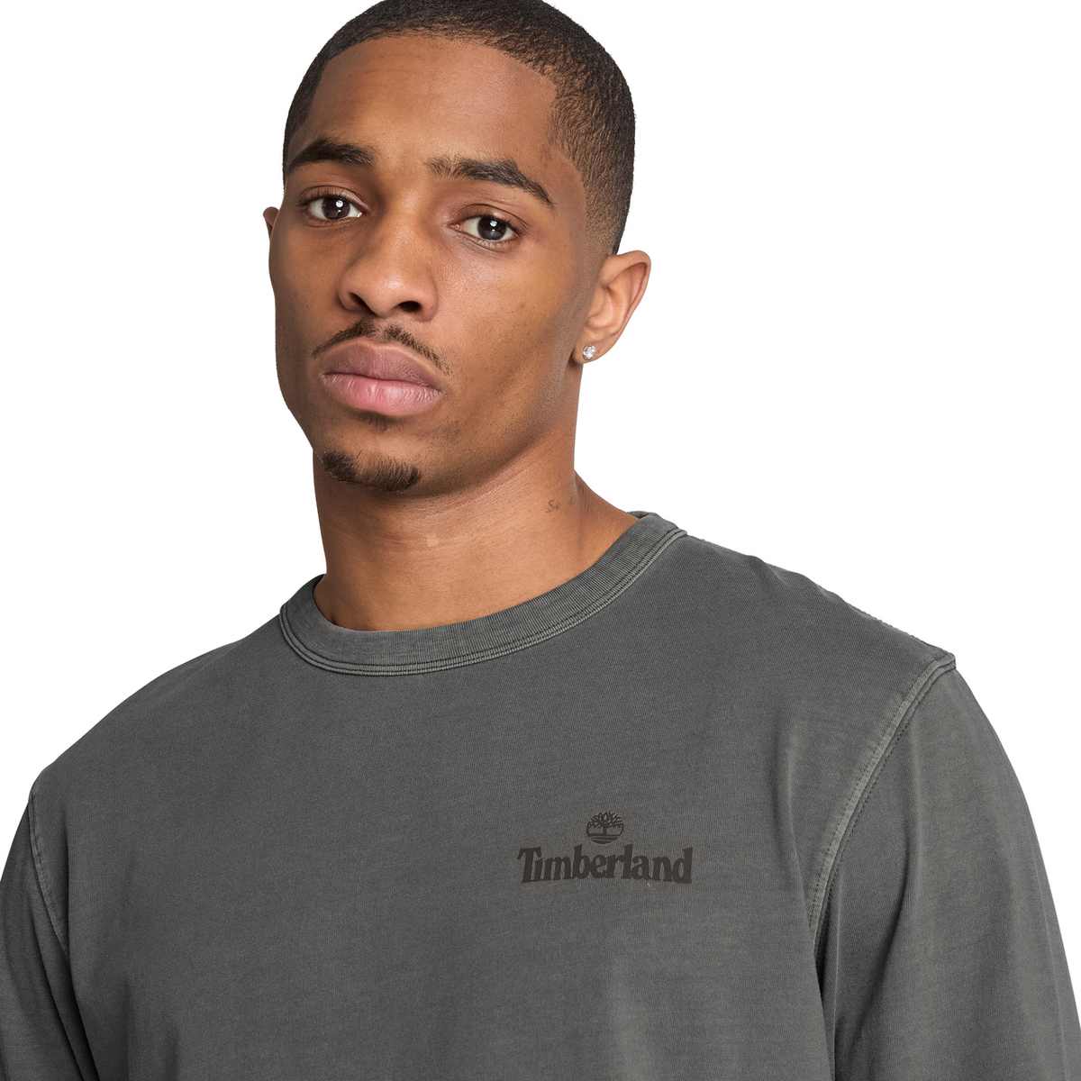 T-shirt à manches longues SOUTH CABOT avec motif - Noir délavé