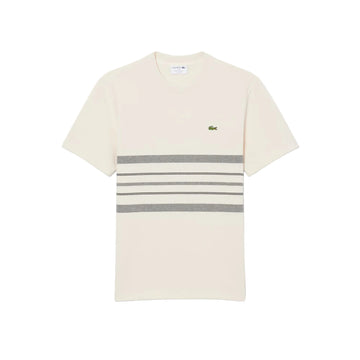 T-shirt en Piqué rayé fabriqué en France - Crème