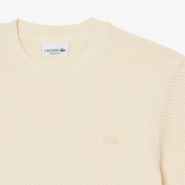 T-shirt coton ajouré - Beige