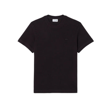 Lacy Cotton T-shirt - Brown